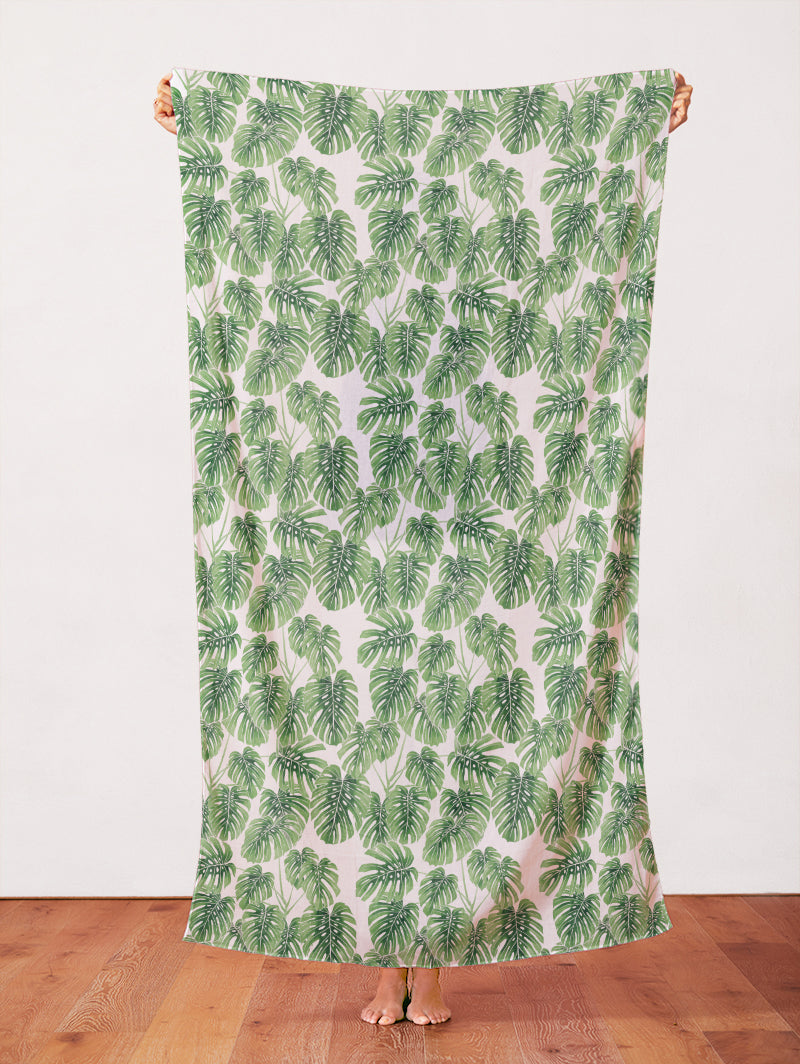 Modern Botanicals by Living Pattern - Monstera Blätter Stoff