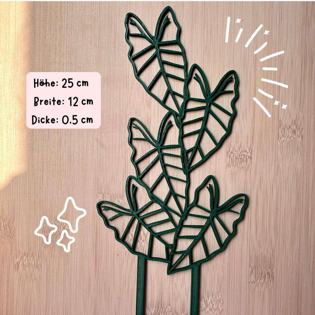 Alocasia Rankhilfe – 3D-gedruckt aus nachhaltigem PLA