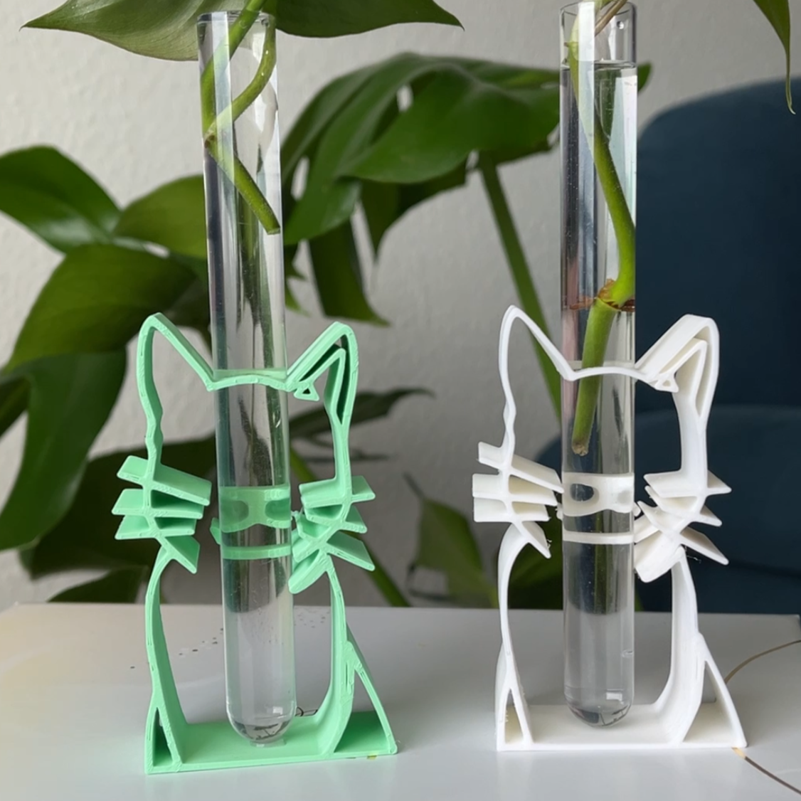 Ablegerstation in Katzenform 3D gedruckt aus PLA