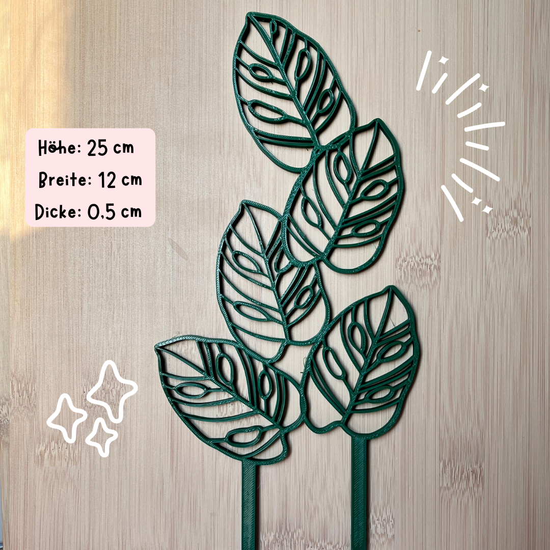 Monstera Adansonii-Rankhilfe – 3D-gedruckt aus nachhaltigem PLA