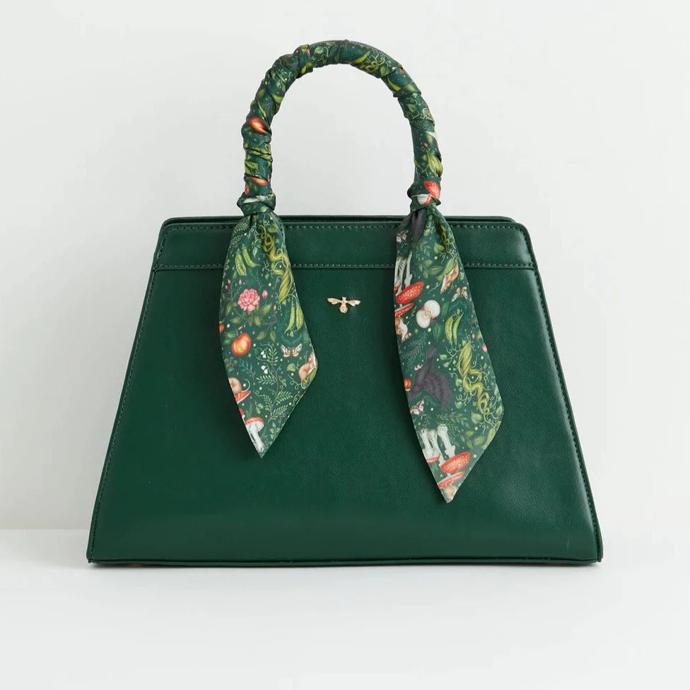 Catherine Rowe "Into the Woods" Handtasche grün, Umhängetasche Fable London, Tote Bag