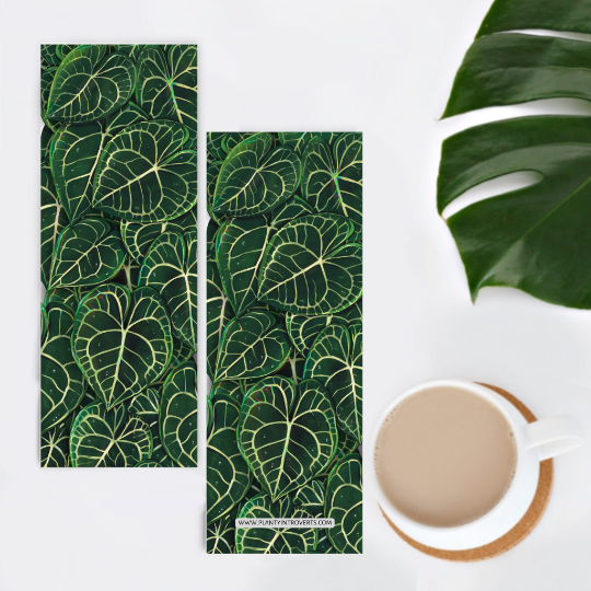 Lesezeichen Anthurium Clarinervium Blätter