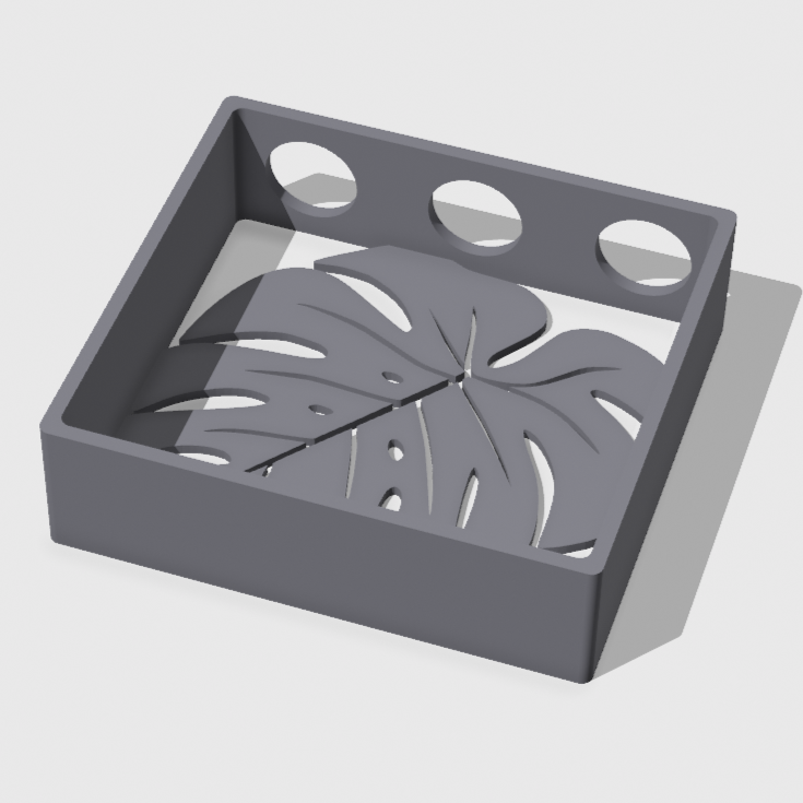 STL Datei: Monstera 3D gedruckte Anzuchtstation