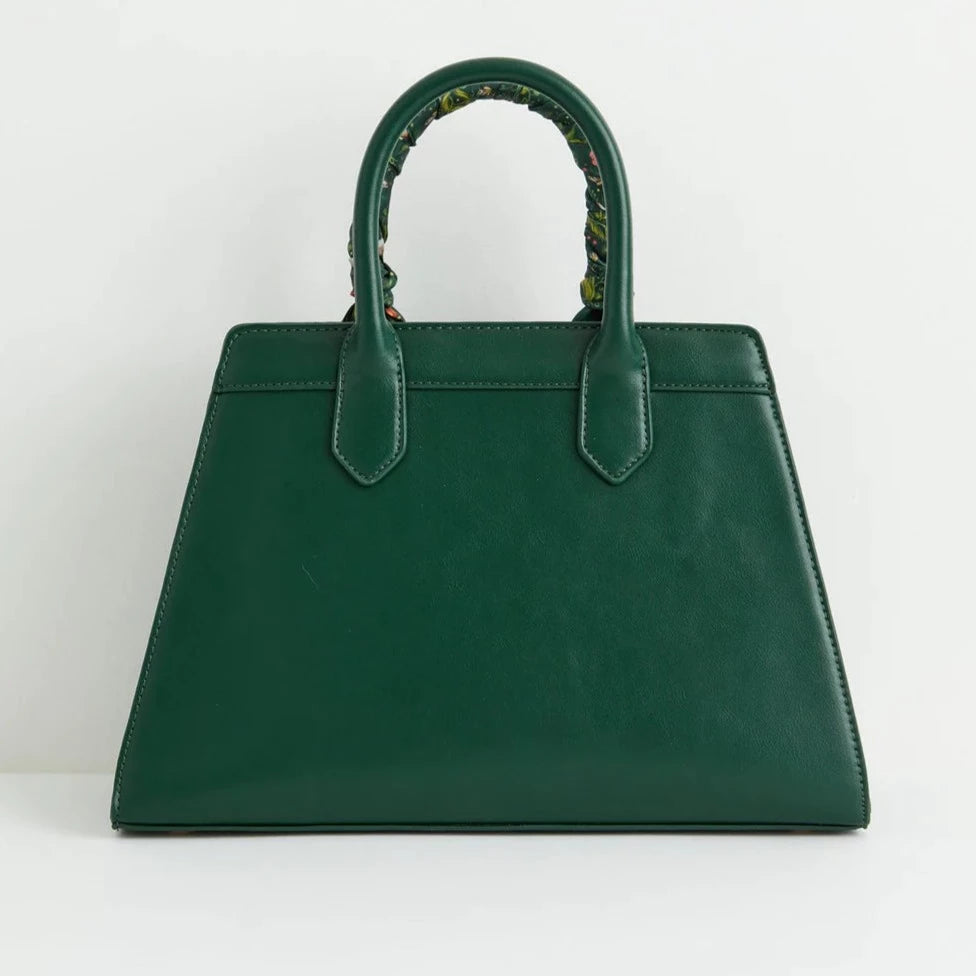 Catherine Rowe "Into the Woods" Handtasche grün, Umhängetasche Fable London, Tote Bag