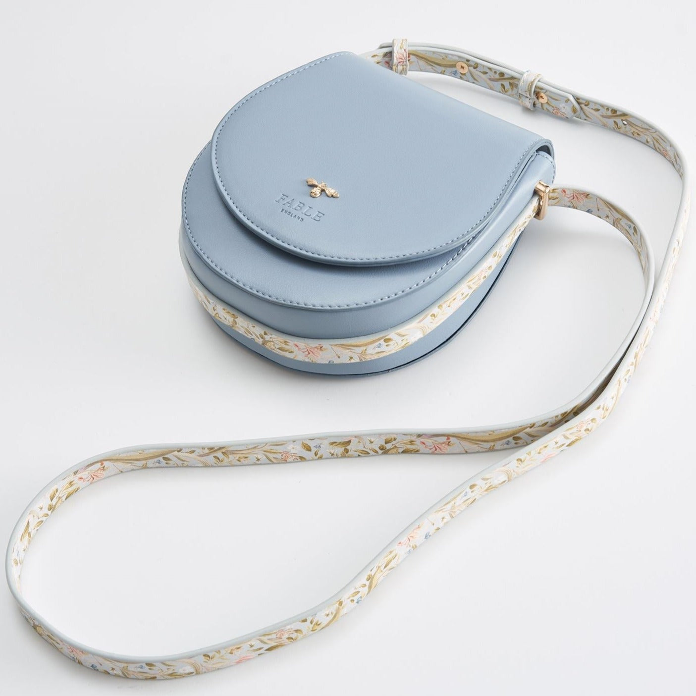 Matilda Satteltasche Irisblau, Umhängetasche Fable London