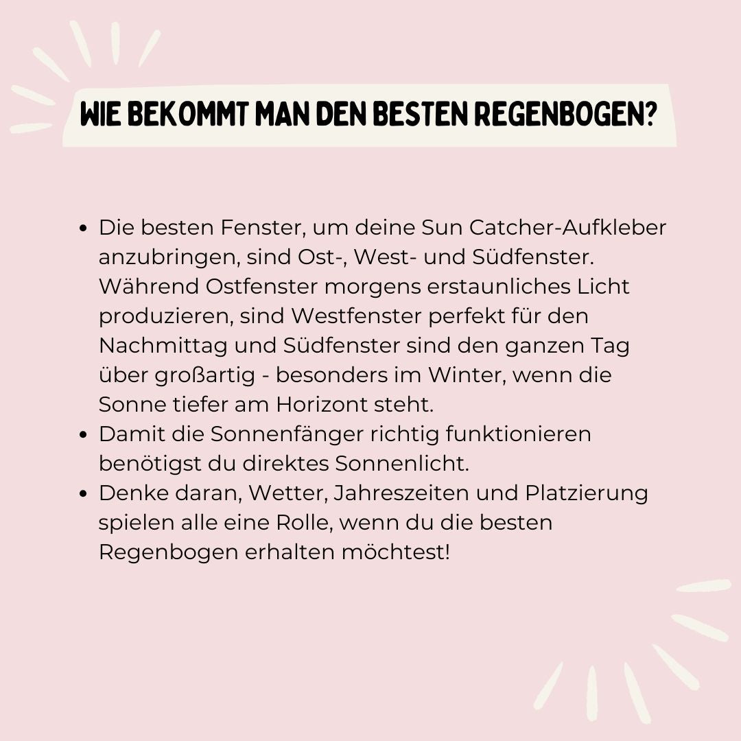 Sun Catcher Sticker - Herz