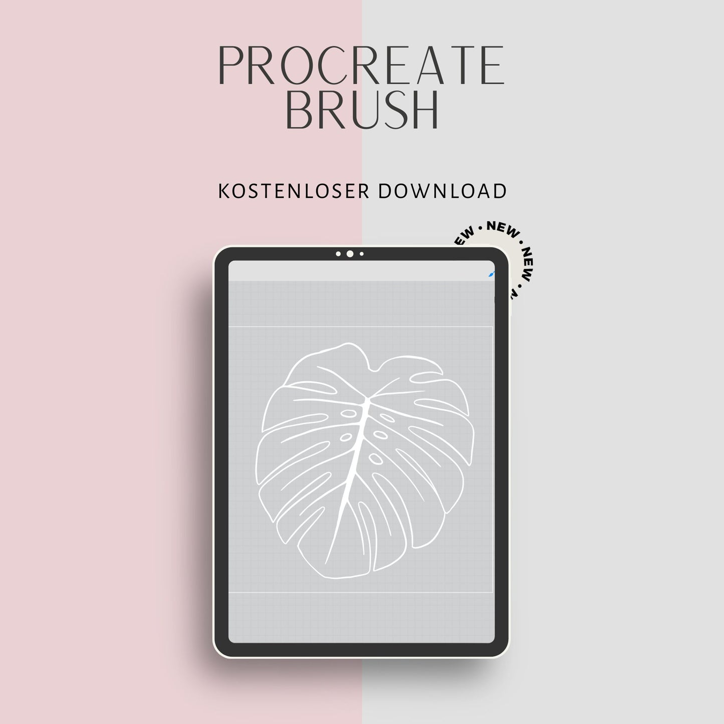 Procreate Monstera Stempel Pinsel - kostenloser Download