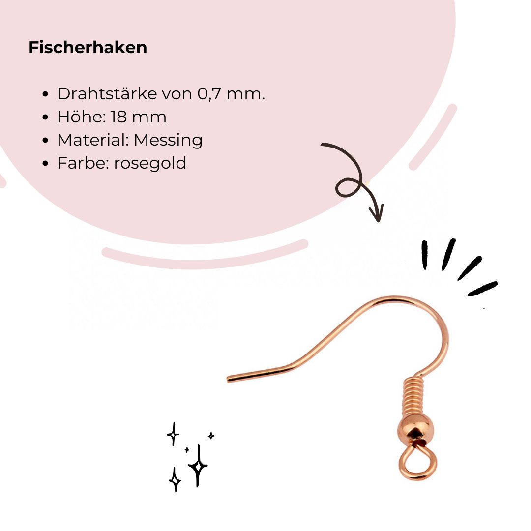 Rosegold Ohrringe zum Kombinieren