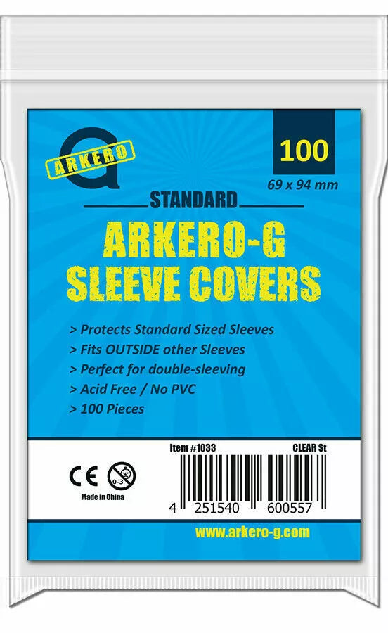 Arkero-G Standard Soft Sleeves – 100 durchsichtige Kartenhüllen