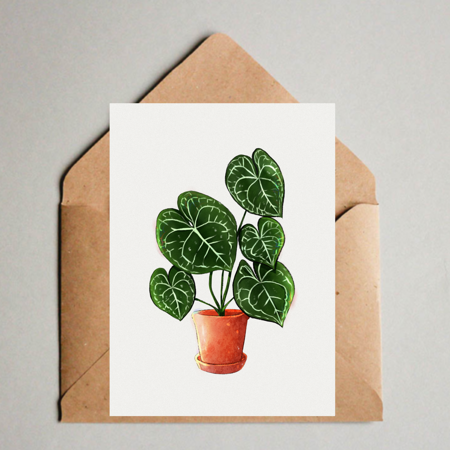 Postkarte / A6 Print - Anthurium Clarinervium - wearequiethumans