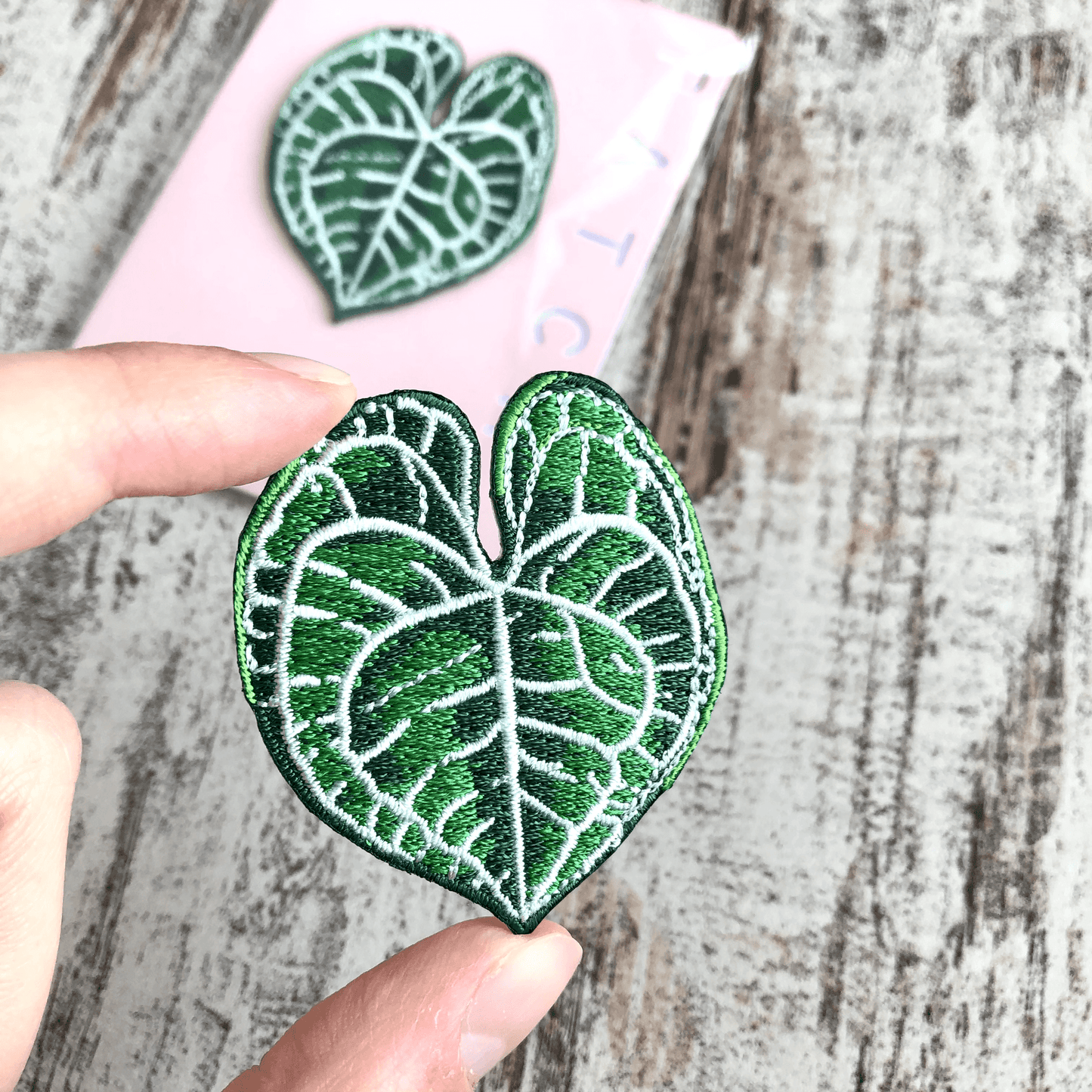 Anthurium Clarinervium Patch - zum Aufnähen oder Aufbügeln - wearequiethumans