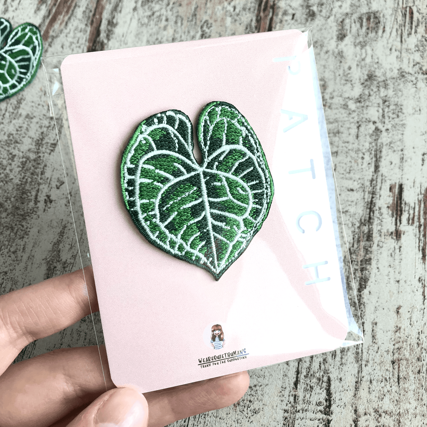 Anthurium Clarinervium Patch - zum Aufnähen oder Aufbügeln - wearequiethumans
