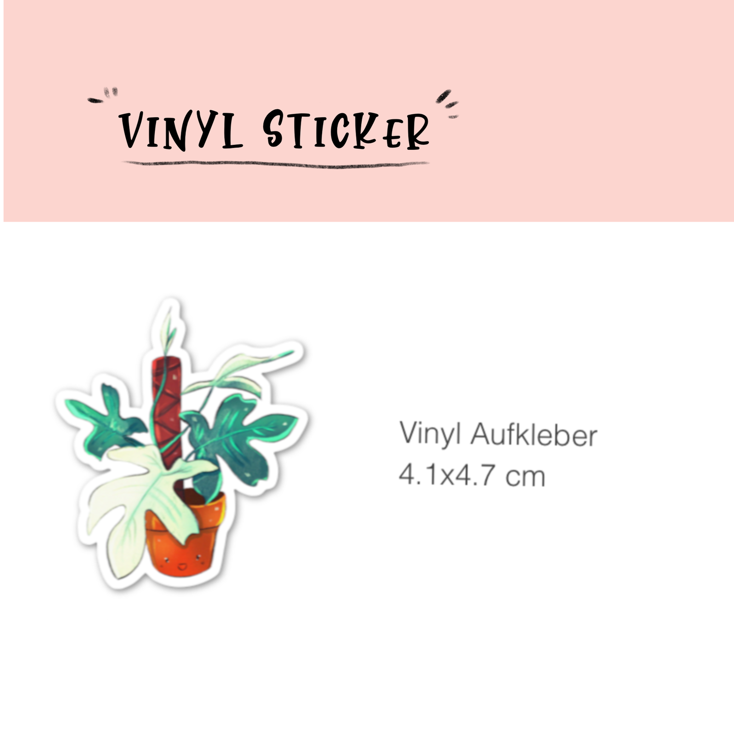 Sticker - Philodendron Florida Ghost - wearequiethumans