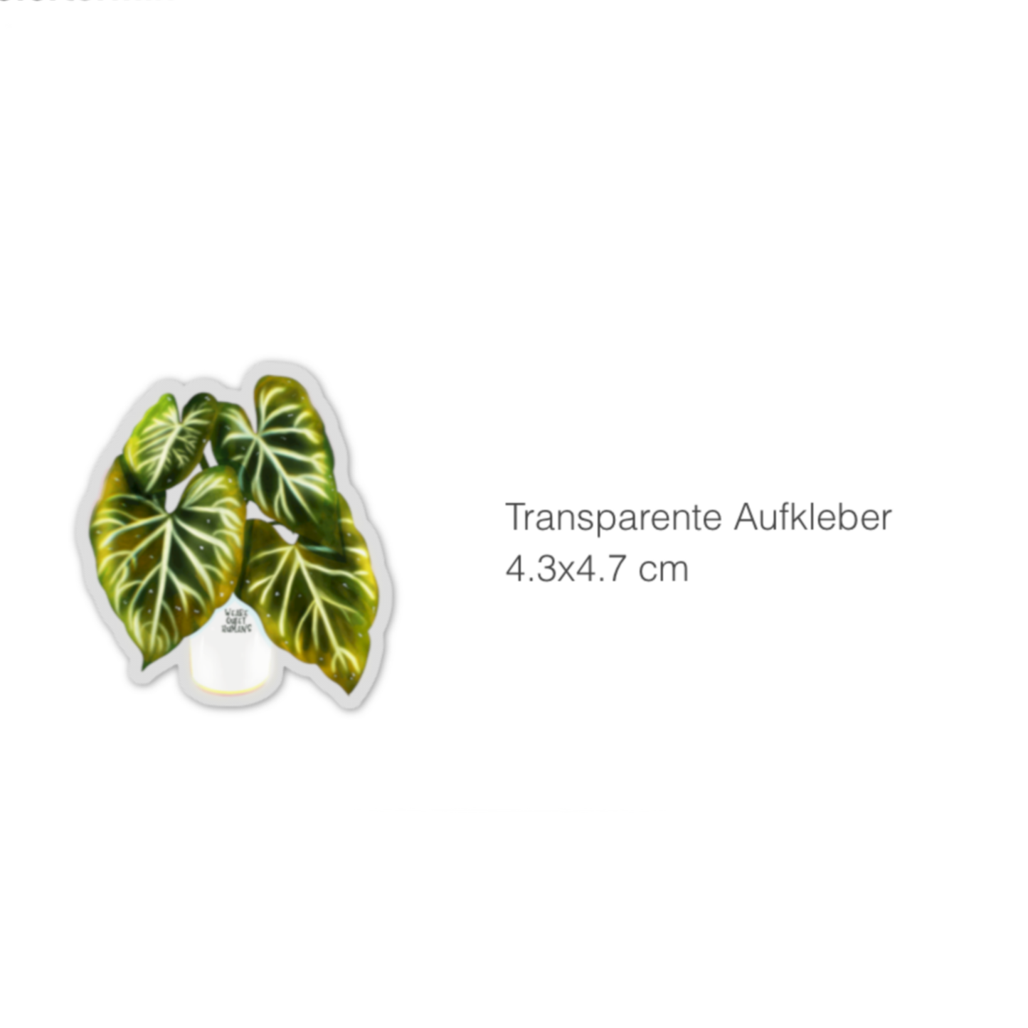 Sticker - Philodendron Verrucosum - wearequiethumans