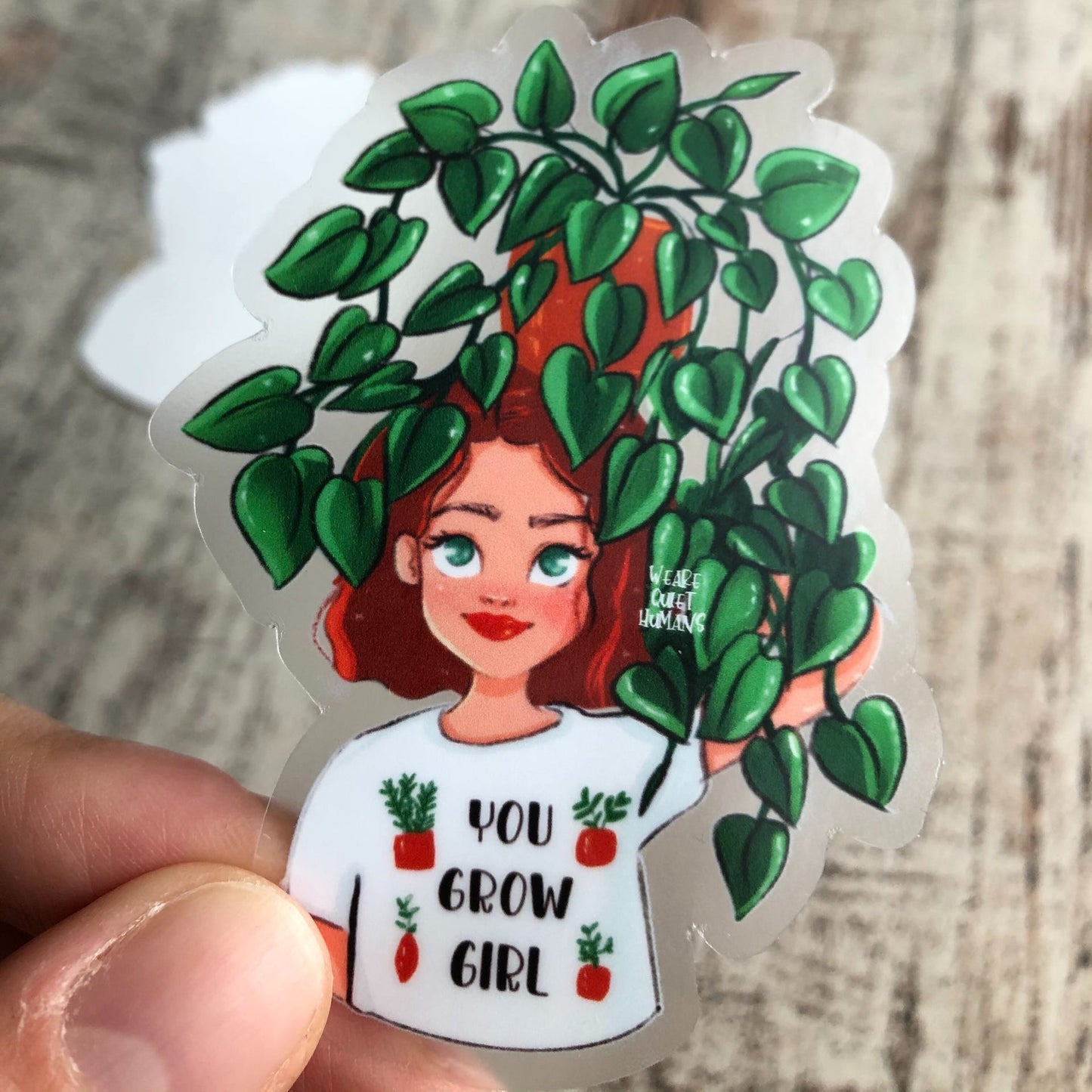 Sticker - You grow girl transparent - wearequiethumans