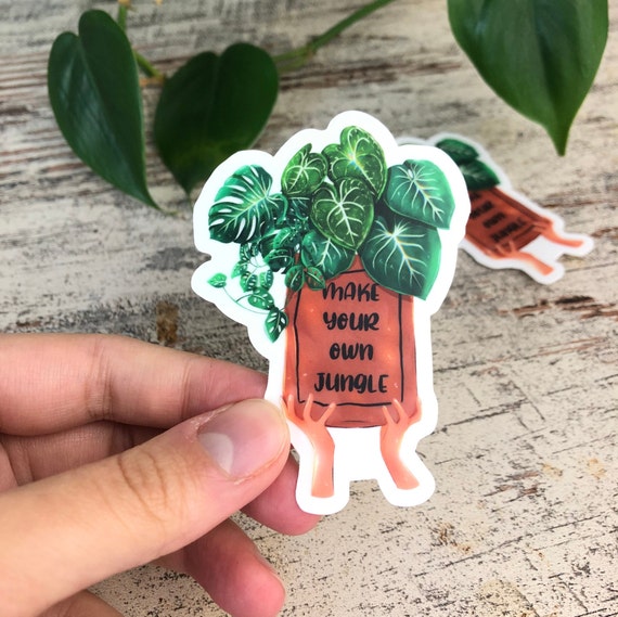Sticker - make your own jungle - groß - wearequiethumans