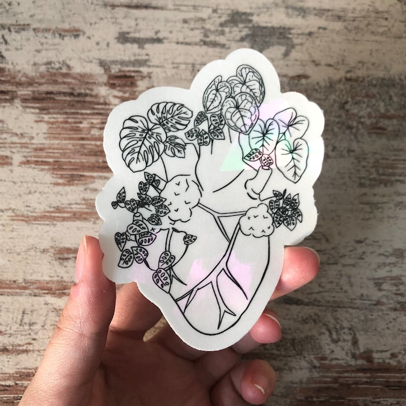 Sun Catcher Sticker - Herz - wearequiethumans