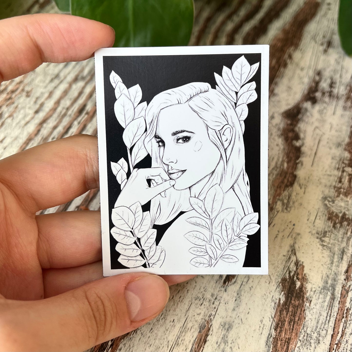 Magnet - Plantlady mit Glücksfeder - wearequiethumans