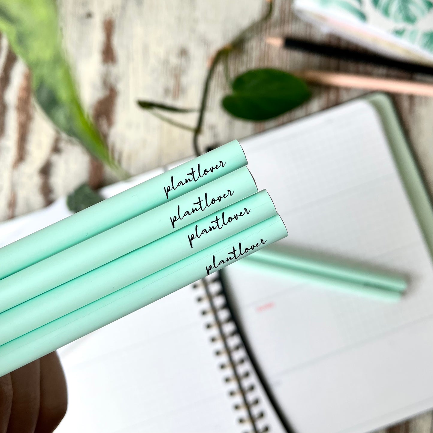 Bleistift mit Gravur 'plantlover'