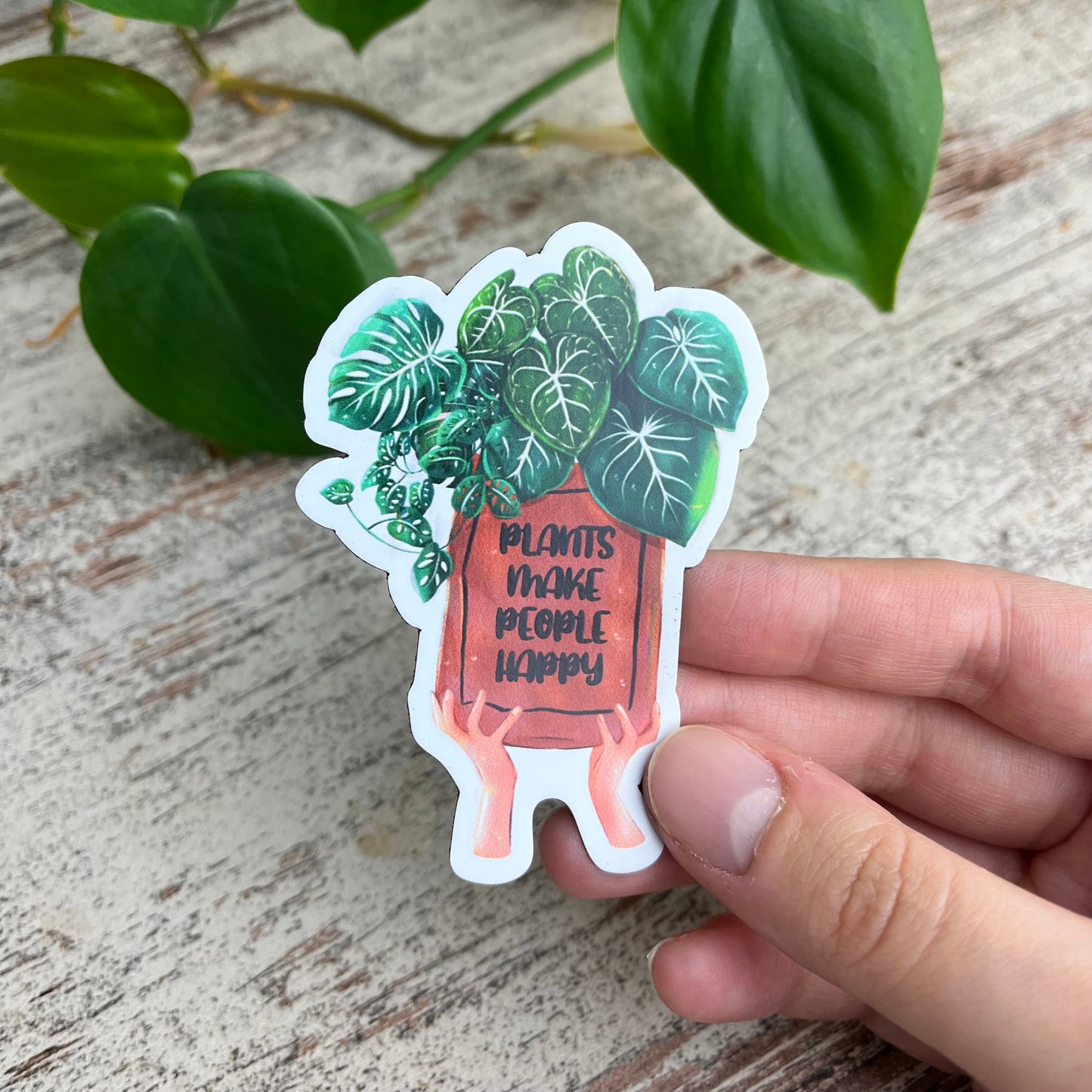 Magnet - Plants make people happy - wearequiethumans
