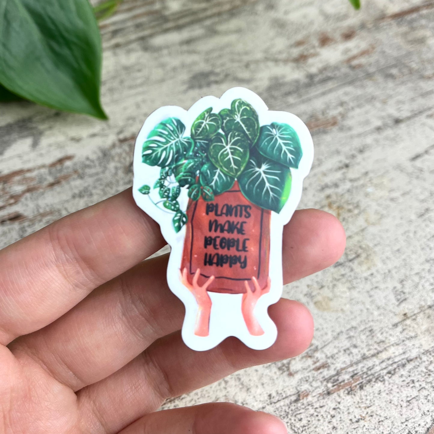 Magnet - Plants make people happy - wearequiethumans