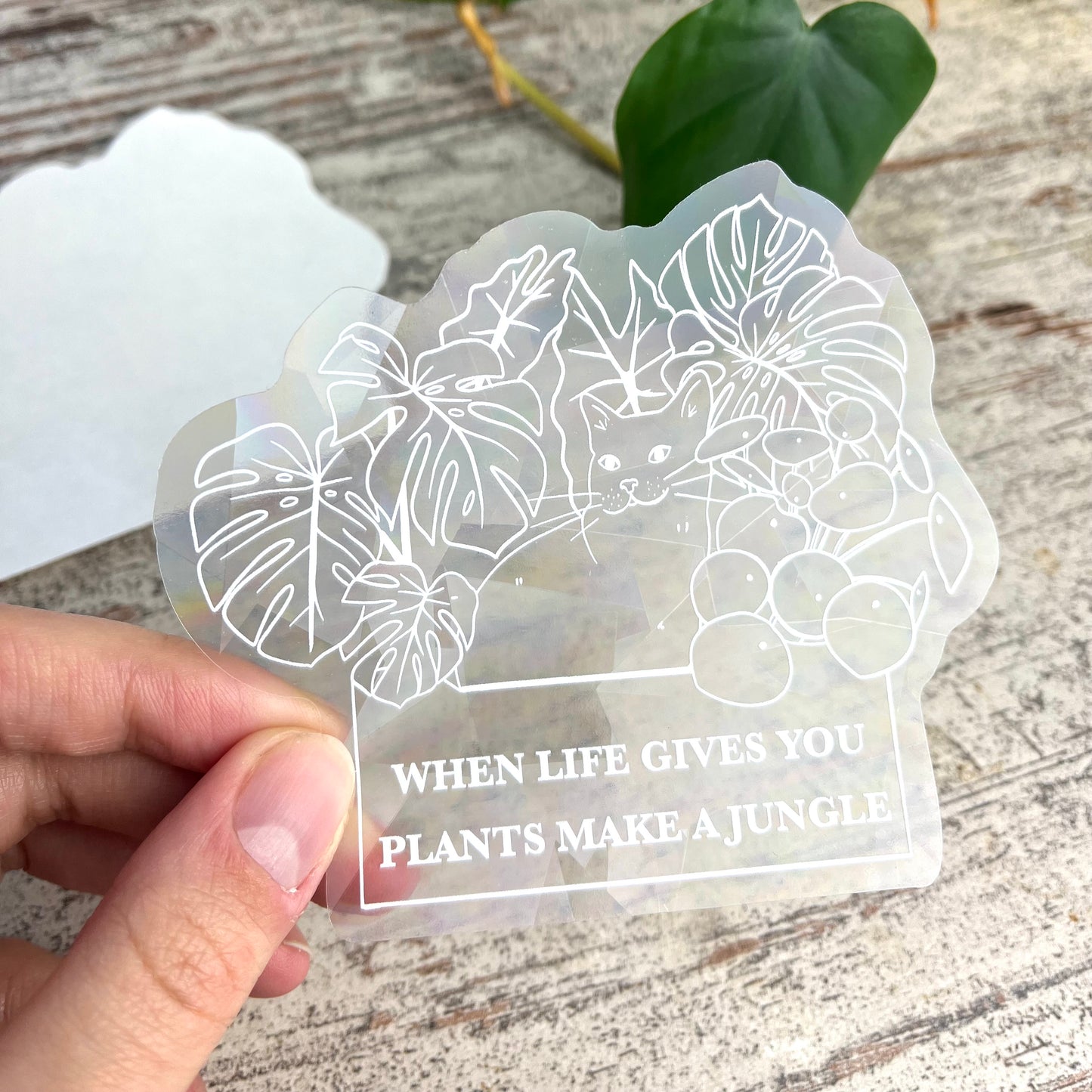 Sun Catcher Sticker - When Life gives you plants - wearequiethumans