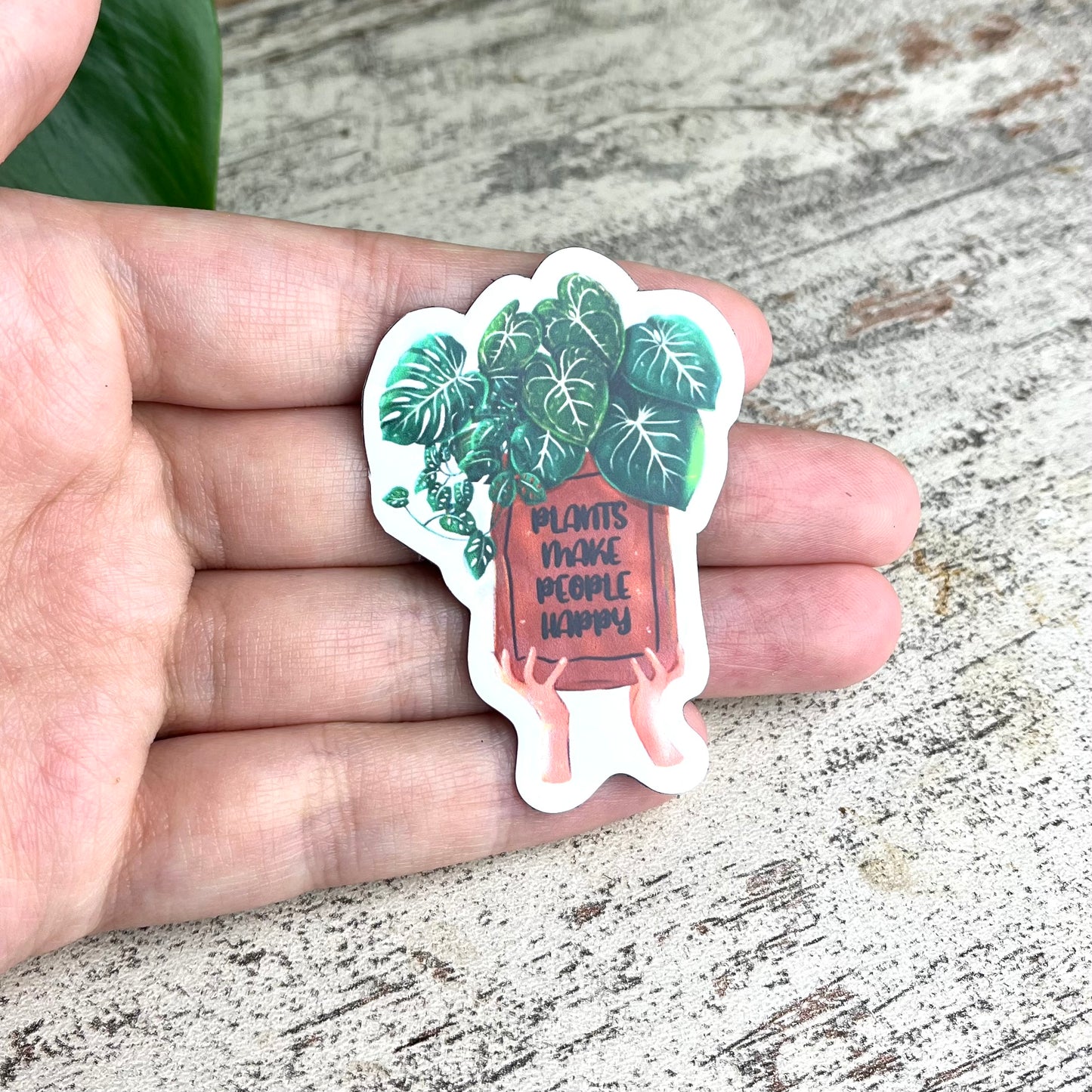 Magnet - Plants make people happy - wearequiethumans