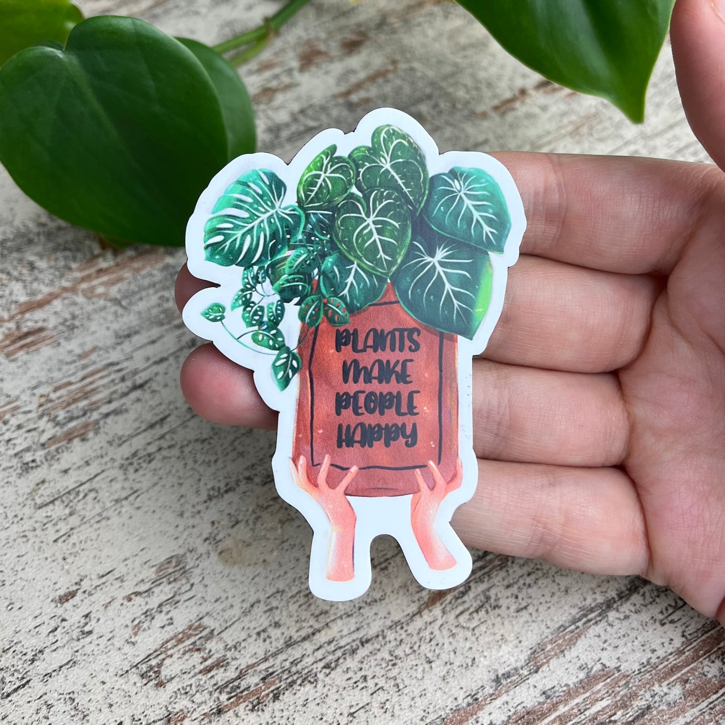 Magnet - Plants make people happy - wearequiethumans