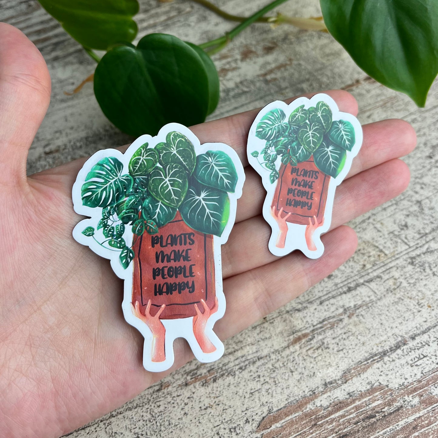 Magnet - Plants make people happy - wearequiethumans