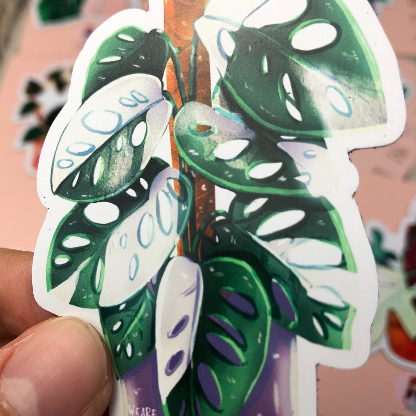 Magnet - Monstera adansonii variegata - wearequiethumans