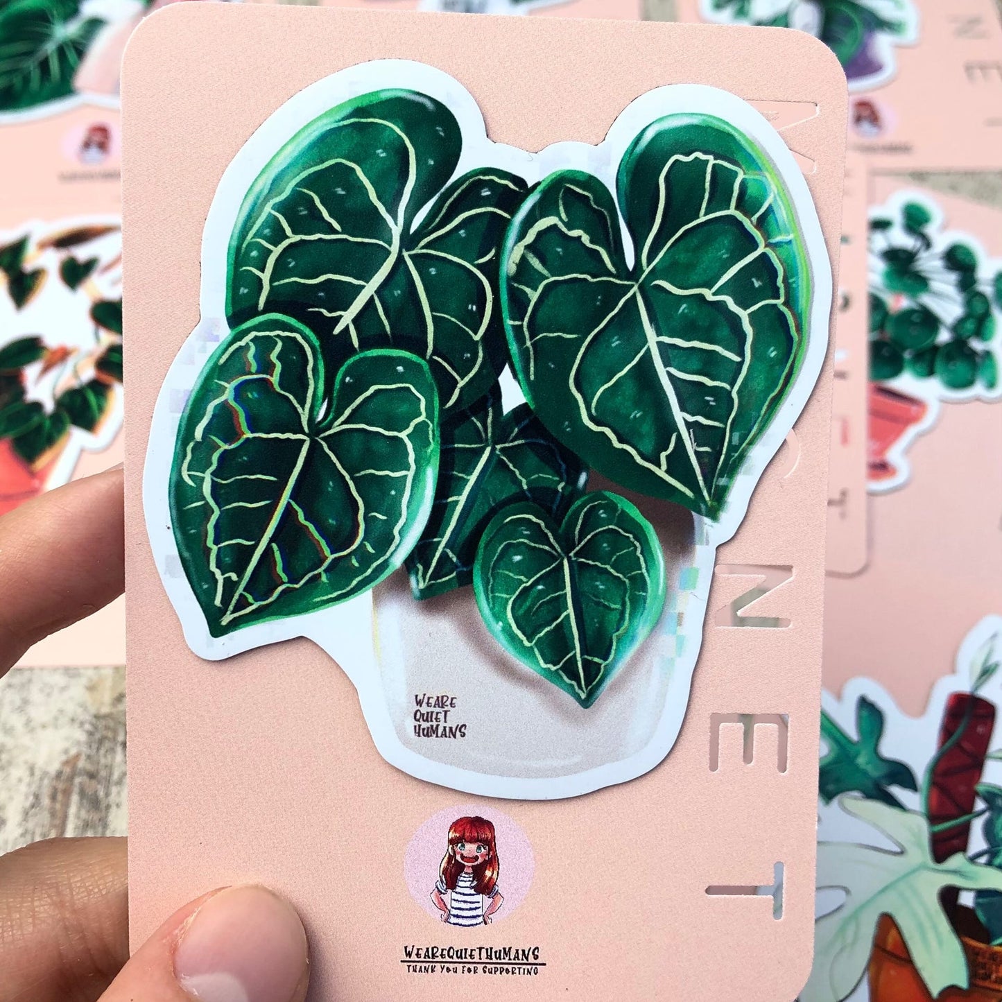 Magnet - Anthurium Clarinervium 5 Blätter - wearequiethumans