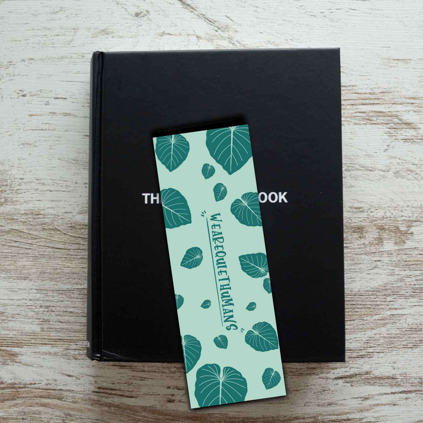 Personalisisertes Lesezeichen mit einem Pflanzenmotiv: Plantlady mit Philodendron Gloriosum