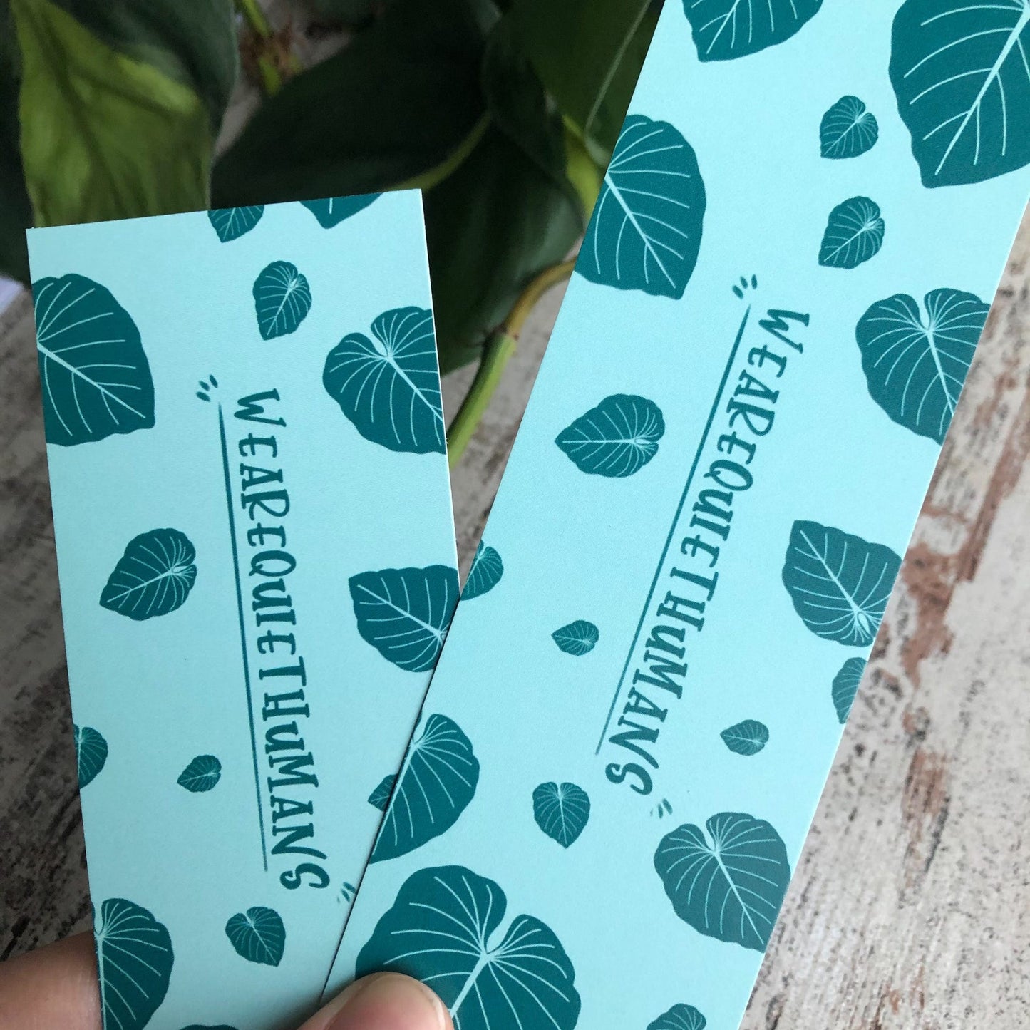 Personalisisertes Lesezeichen mit einem Pflanzenmotiv: Philodendron Gloriosum