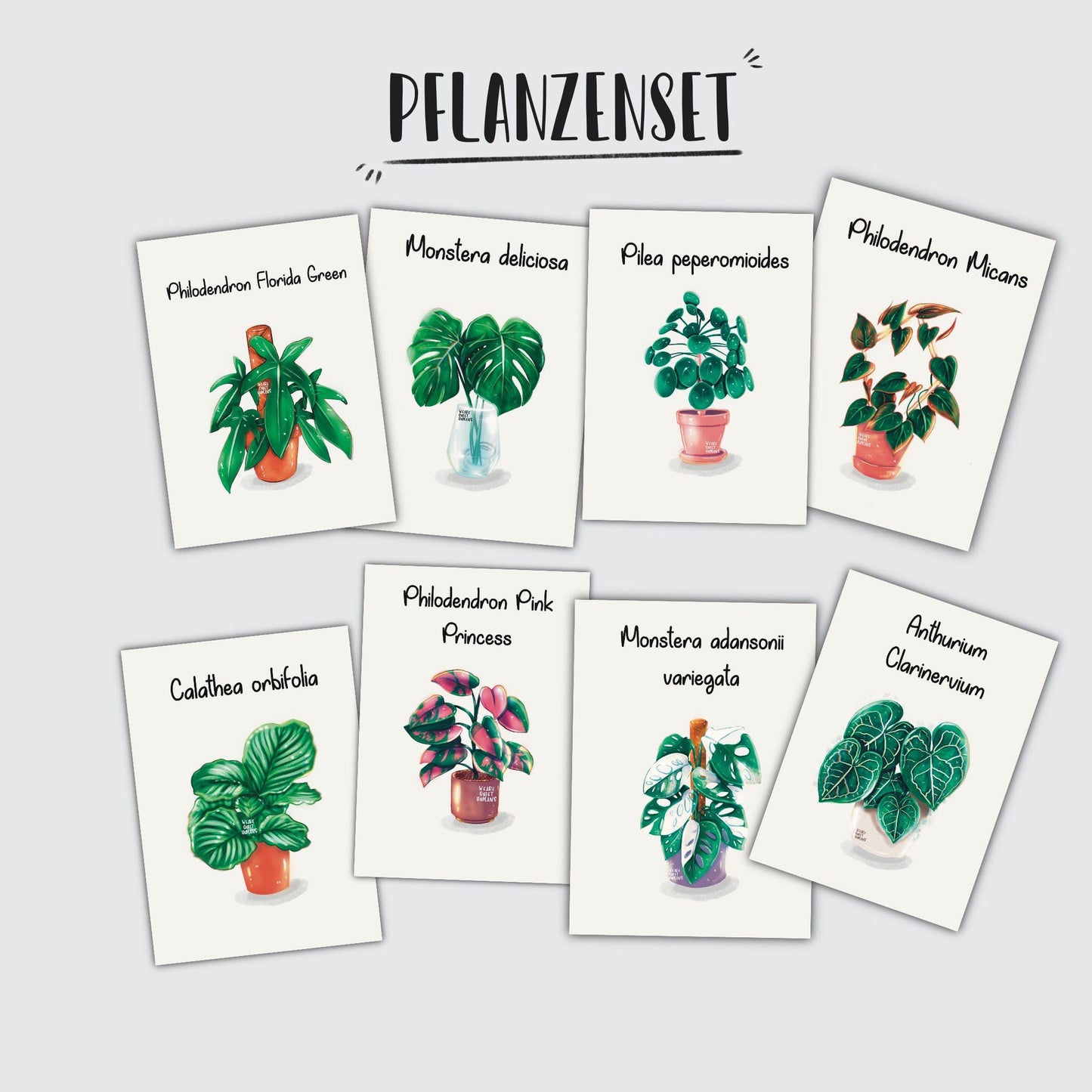 Postkarte / A6 Print - Pilea Peperomioides - wearequiethumans