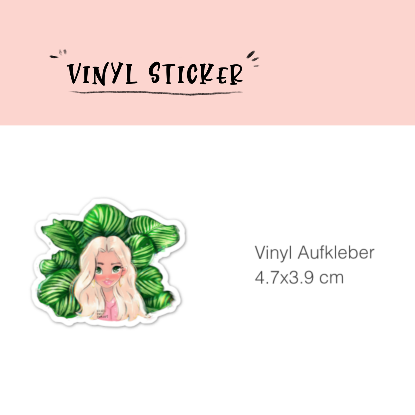 Sticker - Calathea Mädchen - wearequiethumans