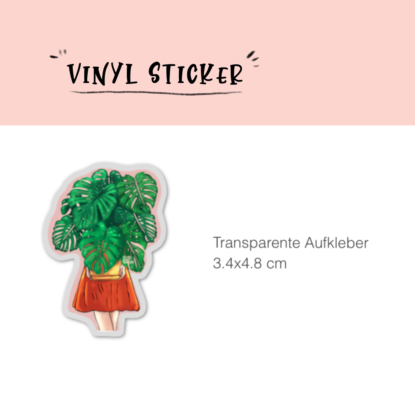 Sticker - Monstera deliciosa für dich - wearequiethumans