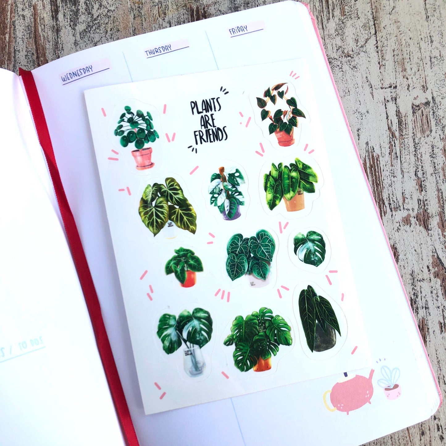 Stickerbogen - Plants are friends - wearequiethumans