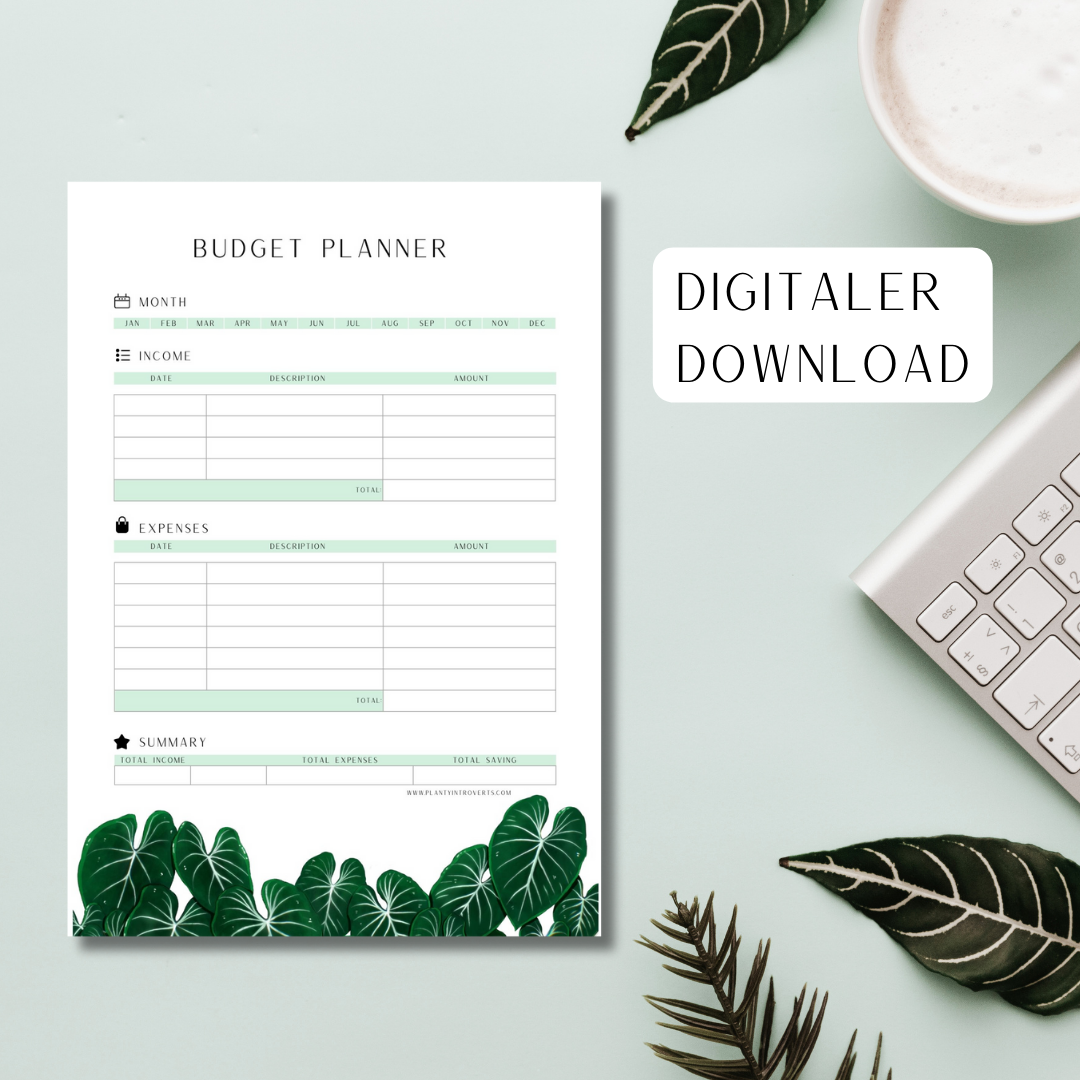 Budget Planer - Digitaler Download