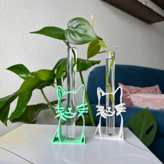 Ablegerstation in Katzenform 3D gedruckt aus PLA