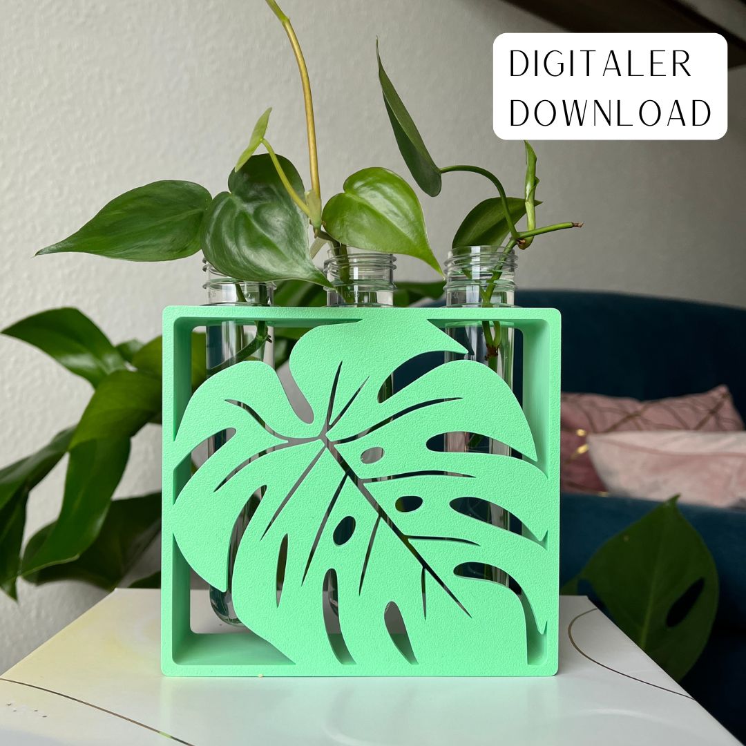 STL Datei: Monstera 3D gedruckte Anzuchtstation