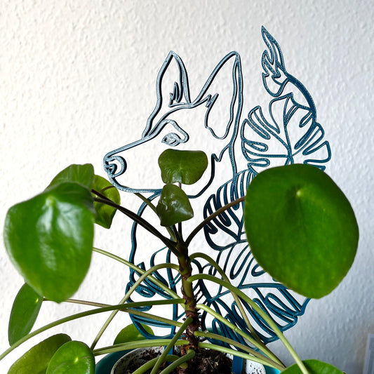 Hund-Rankhilfe mit Monstera-Motiv – 3D-gedruckt aus nachhaltigem PLA