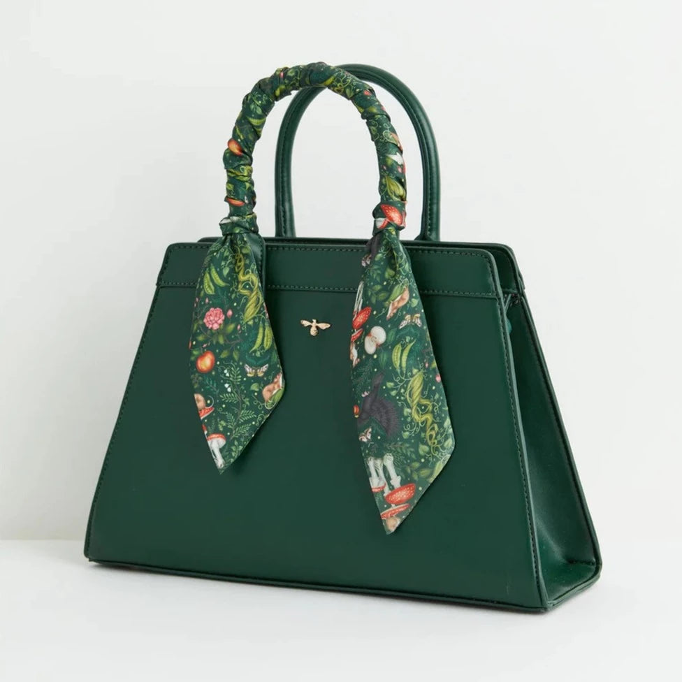 Catherine Rowe "Into the Woods" Handtasche grün, Umhängetasche Fable London, Tote Bag
