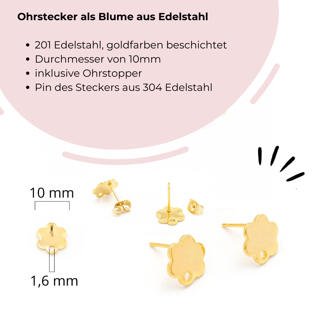 Gold Ohrringe zum Kombinieren