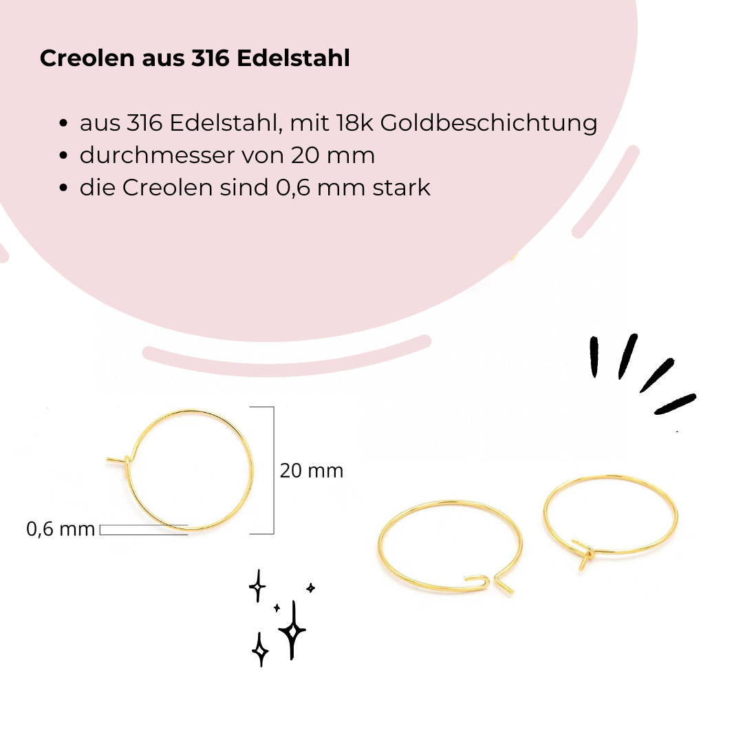 Gold Ohrringe zum Kombinieren