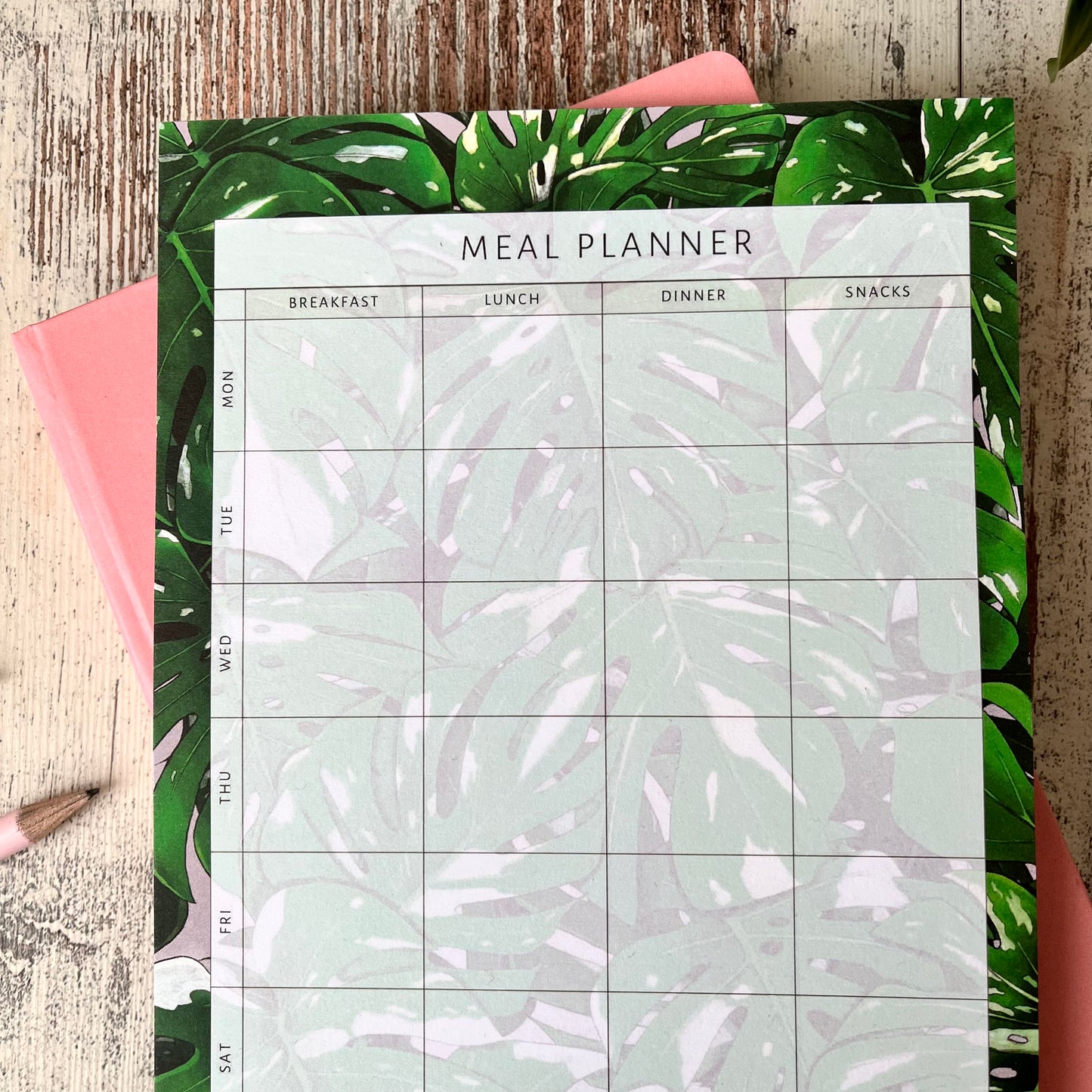 Meal Planner A5 - Monstera Thai Constellation - Essensplan