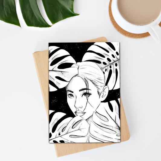 Notizheft A5 - Plantlady Monstera deliciosa