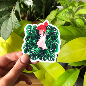 Magnet - Monstera deliciosa Mädchen - wearequiethumans