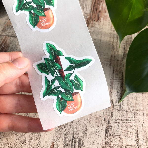 Versandlabel Syngonium Green Arrow - wearequiethumans