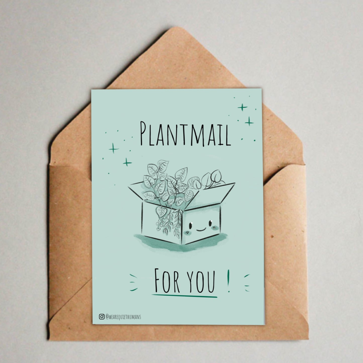 Postkarte / A6 Print -  Plantmail for you - wearequiethumans