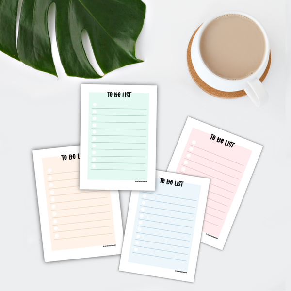 To Do Liste Pastellfarben - A6 50 Blatt - wearequiethumans